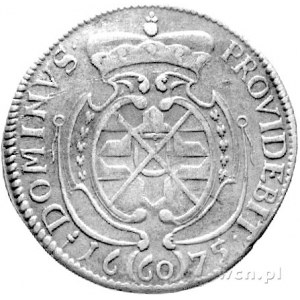 2/3 talara (gulden) 1675, Aw: Popiersie, w otoku napis,...