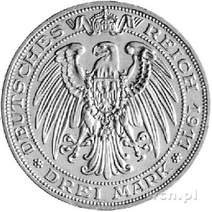 3 marki 1911, Berlin, 100 - lecie Uniwersytetu we Wrocł...