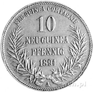 10 fenigów 1894, Berlin, J. 703, patyna.