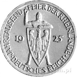 3 marki 1925, Berlin, Rheinlande, J. 321.