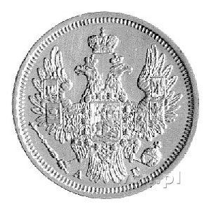 5 rubli 1854, Petersburg, Uzdenikow 0236, Fr. 138, złot...