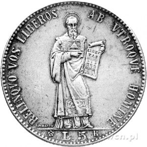 5 lirów 1898, Dav. 302, K.M.6.