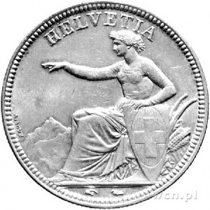 5 franków 1850, Paryż, Divo/Tobler 295, ładny egzemplar...