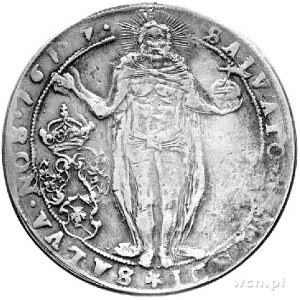 talar 1617, Aw: Popiersie, w otoku napis, Rw: Postać Ch...
