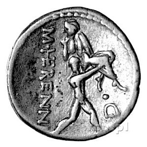 M. Herennius 108-107 pne, denar, Aw: Pietas w prawo i n...