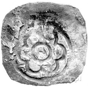 Fryderyk I 1152-1190, fenig, Aw: Fragment postaci cesar...
