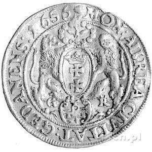 dukat 1656, Gdańsk, H-Cz. 2089 R, Fr. 24, złoto, 3.43 g...