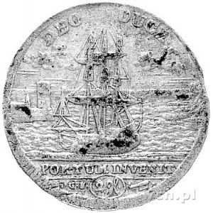 dwugrosz 1717, Drezno, Kam. 625 R2, rzadka moneta wybit...