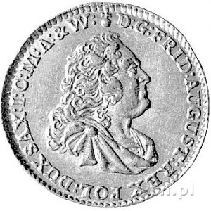 dukat 1750, Drezno, Merseb. -, Fr. 2845, złoto, 3.51 g,...