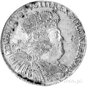 dwuzłotówka (8 groszy) 1753, Lipsk, Kam. 862 R2, Merseb...