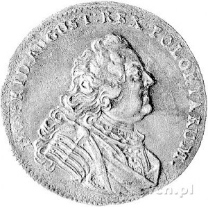 1/6 talara 1746, Drezno, Kam. 1311 R, moneta z ładną pa...