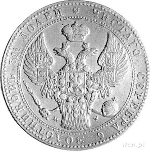 1 1/2 rubla = 10 złotych 1839, Warzszawa, Plage 337, rz...