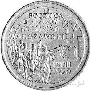 2 złote 1995, \75 rocznica Bitwy Warszawskiej, na rewer...