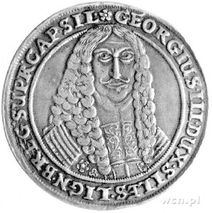 ćwierćtalar pośmiertny 1664, Brzeg, Aw: Popiersie księc...