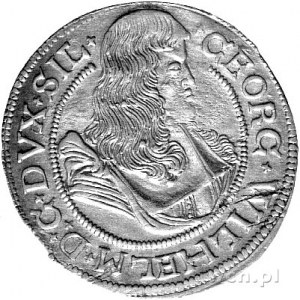 6 krajcarów 1674, Brzeg, F.u.S. 1960, efektowna moneta ...