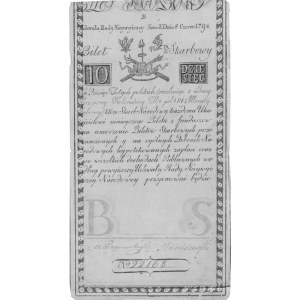 10 złotych 8.06.1794, Seria B, Pick A2.