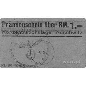 Auschwitz (Oświęcim) - bon wartości 1 marki, na stronie...