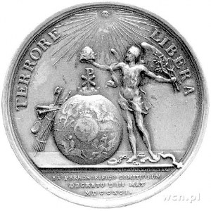medal autorstwa Holtzeya dla uczczenia Konstytucji 3 Ma...