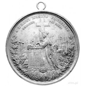 medal żałoby narodowej autorstwa Bolesława Podczaszyńsk...