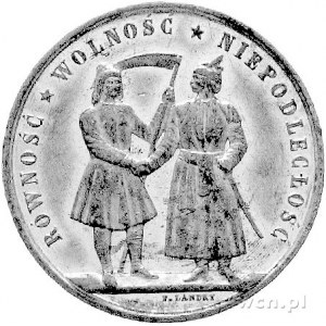 medal autorstwa F. Landry’ego wybity na pamiątkę Powsta...