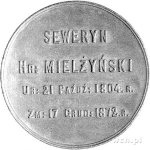 medal z okazji śmierci Seweryna Mielżyńskiego 1872 r., ...