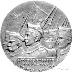 Józef Haller- medal autorstwa A. Madeyskiego 1919 r., A...
