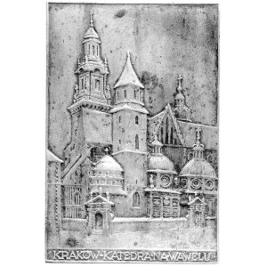 Katedra na Wawelu- plakieta autorstwa S. R, Kożbielewsk...