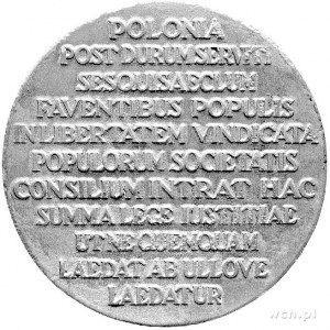 przyjęcie Polski do Ligi Narodów w 1926 r., medal autor...
