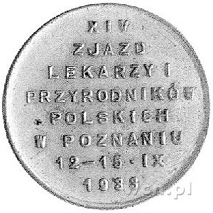 Zjazd Lekarzy i Przyrodników w Poznaniu 1933 r.- medal ...