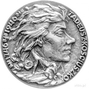 Tadeusz Kościuszko- medal autorstwa Franciszka Kalfasa ...