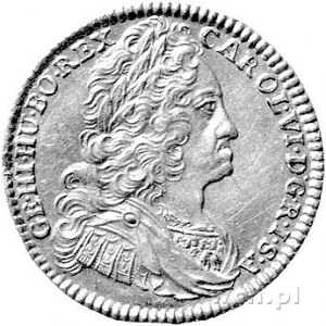 Karol VI 1711-1740, dukat 1738, Wrocław, Aw: Popiersie,...