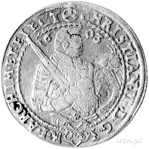 Christian z braćmi 1591- 1611, półtalar 1603, Aw: Półpo...