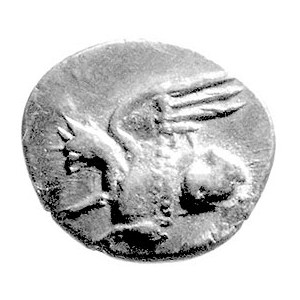 Tracja- Abdera, tetrobol (2/3 drachmy) 411-385, Aw: Gry...