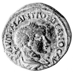 Tracja- Hadrianopolis, AE-26, Aw: Popiersie w wieńcu w ...
