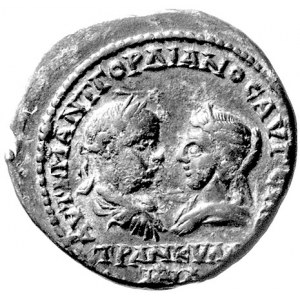 Tracja-Anchialos, AE-27, Aw: Popiersia Gordiana i Trank...