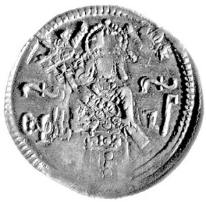 Stefan Duszan jako cesarz 1346-1355, dinar, Aw: Chrystu...