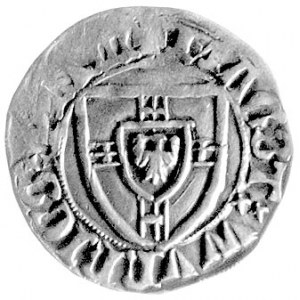 Winrych von Kniprode 1351-1382, szeląg, Aw: Tarcza wiel...