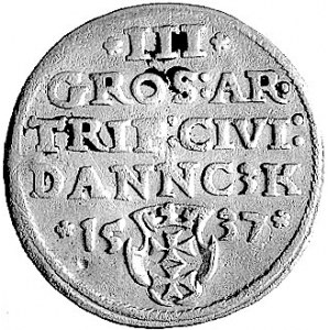 trojak 1537, Gdańsk, Kurp. 505 R1, Gum. 570