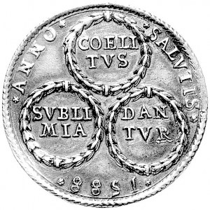 półtalar medalowy 1588, Olkusz, Aw: Popiersie króla w k...