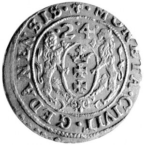 ort 1624, Gdańsk, Kurp. 2262 R, Gum. 1392, moneta wybit...