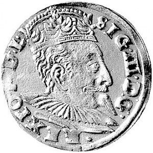 trojak 1596, Wilno, odmiana z herbem Chalecki i znakiem...