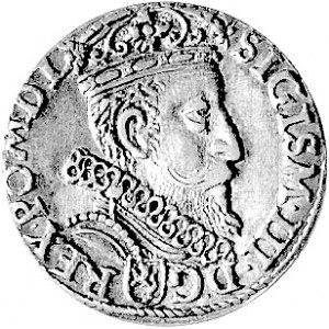 trojak 1602, Kraków, Wal. XCII, Kurp. 1318 R1, patyna