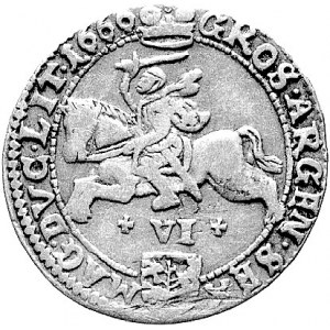 szóstak 1666, Wilno, odmiana z VI pomiędzy krzyżykami, ...