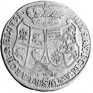 1/3 talara 1751, Drezno, Kam. 1346 R, Merseb. 1756