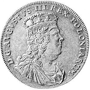 tymf 1753, Lipsk, Aw: Szczupłe popiersie króla w zbroi,...