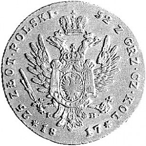 25 złotych 1817, Warszawa, drugi egzemplarz, złoto 4.89...