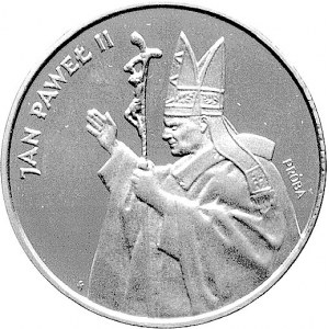 10.000 złotych 1987, Jan Paweł II, na rewersie wypukły ...