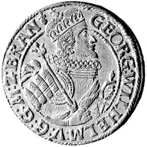 ort 1622, Królewiec, odmiana, popiersie księcia bez pła...