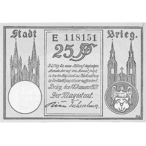 Brzeg /Brieg/ - 50 fenigów 1.08.1920, 25 i 50 fenigów 1...