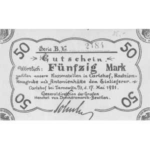 Karłuszowiec /Carlshof/ - 50 marek 17.05.1921, Geiger 0...